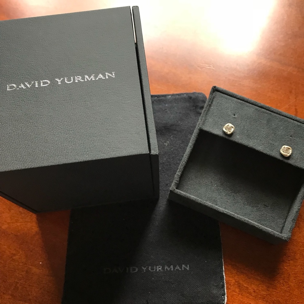 David Yurman Infinity Earrings with Diamonds